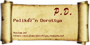 Pelikán Dorottya névjegykártya
