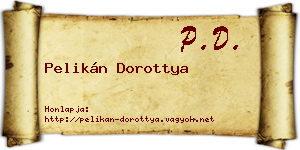 Pelikán Dorottya névjegykártya